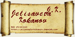Jelisaveta Kokanov vizit kartica